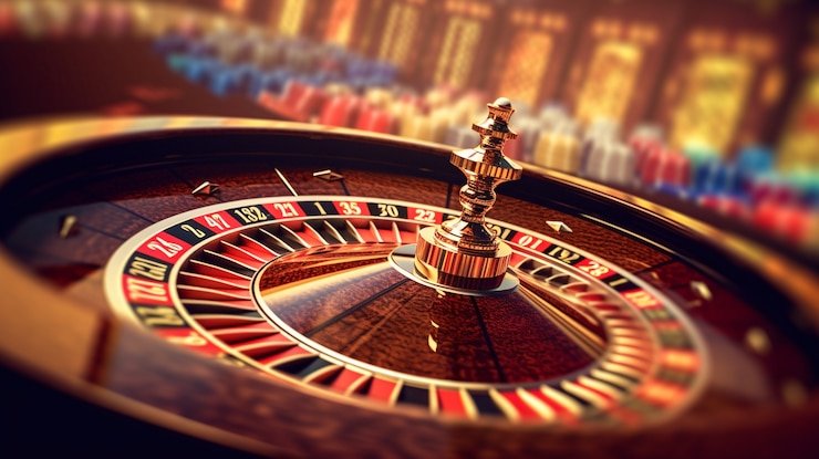 Live casino dealer and multi-camera studio setup